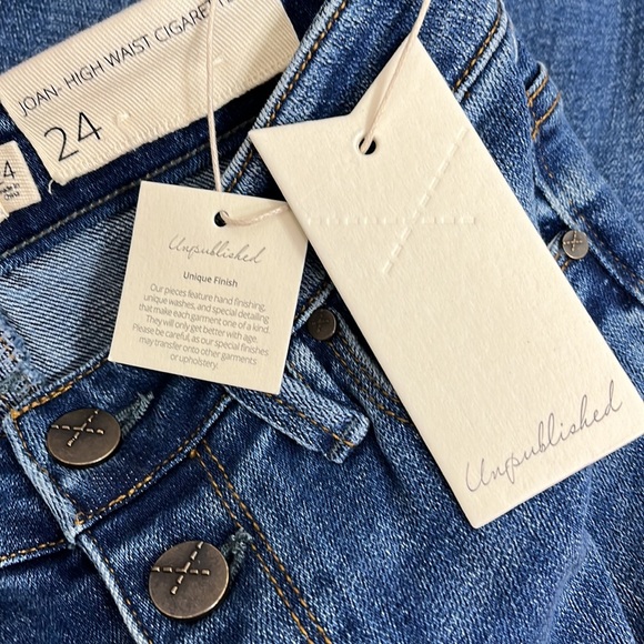 NWT Unpublished Joan High Waist Cigarette Jeans - Picture 11 of 12